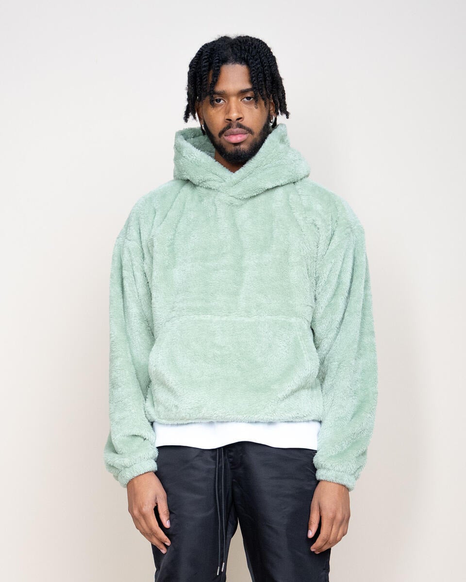Fuzzy hoodie new arrivals